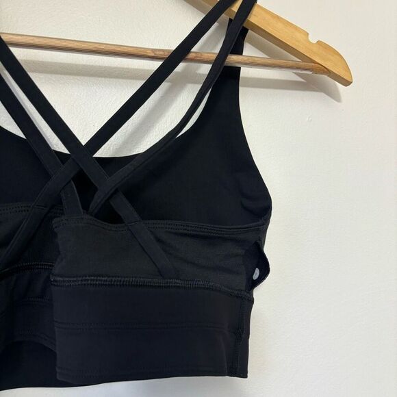 Lululemon Energy Bra Long Line Luxtreme Size 6 Black - Picture 7 of 8